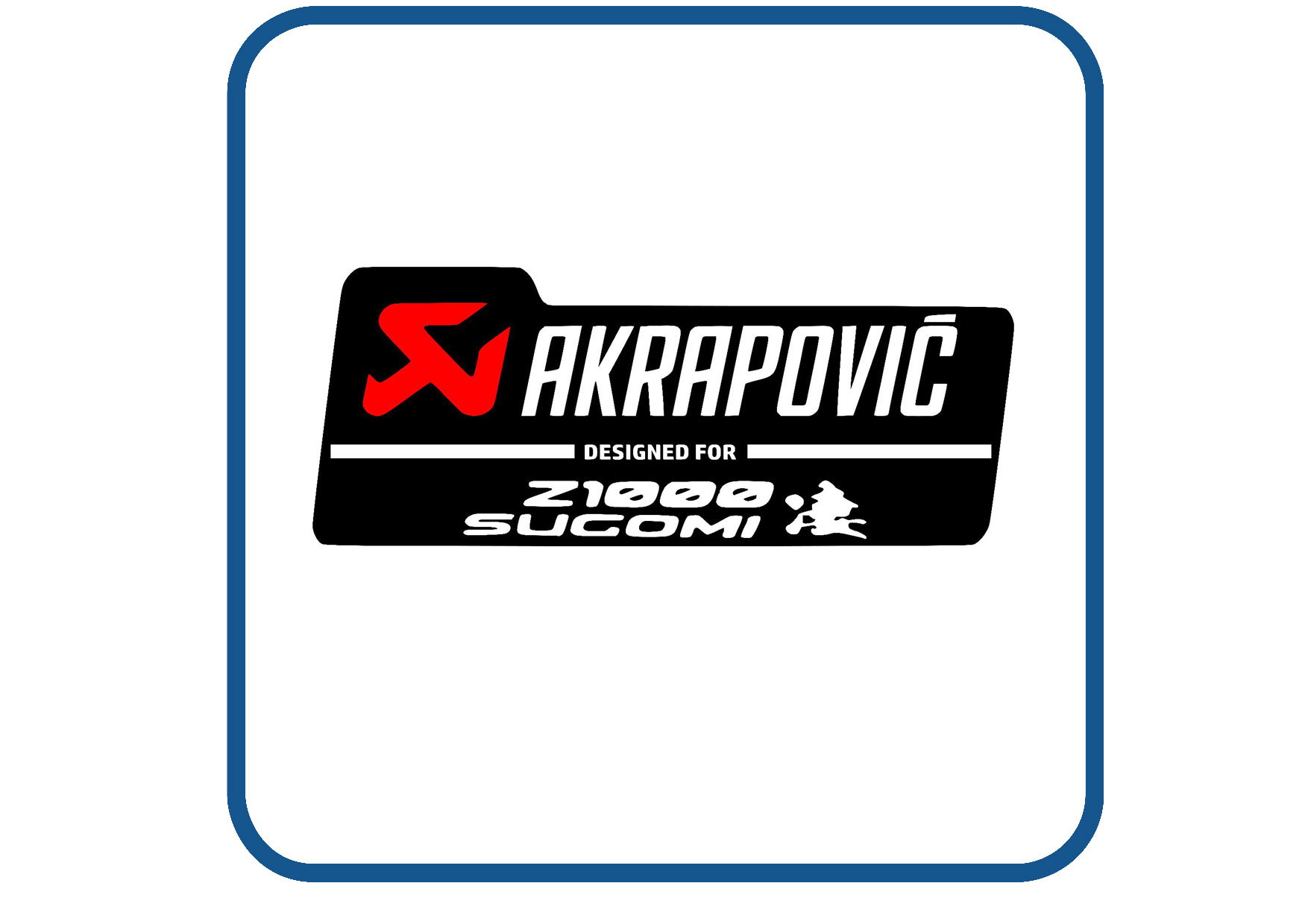 Akrapovic Z1000 Sugomi full colour sticker