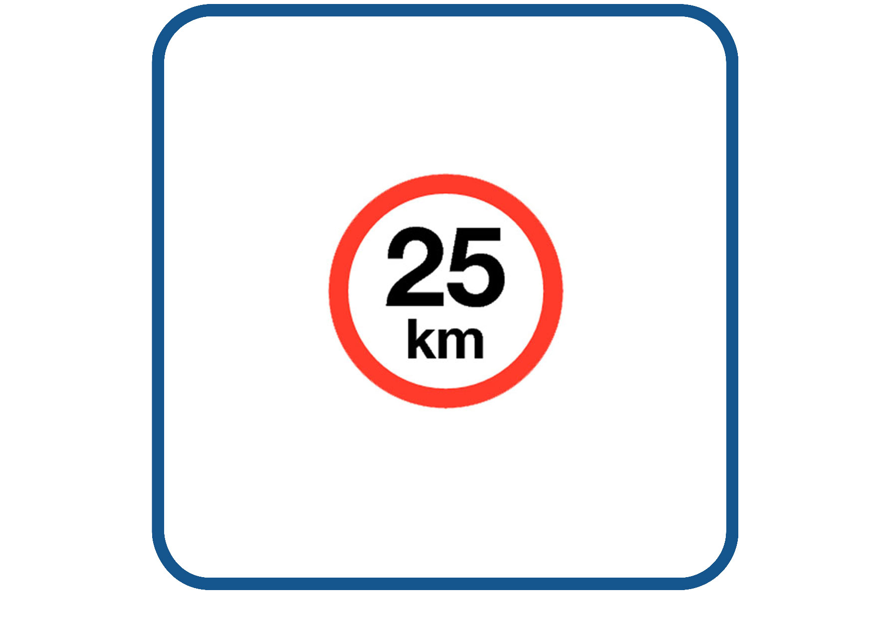 Max 25 KM sticker
