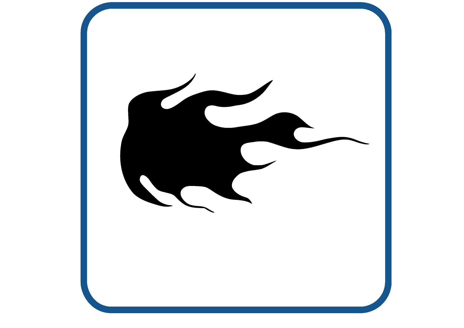 Vlammen design 3 sticker