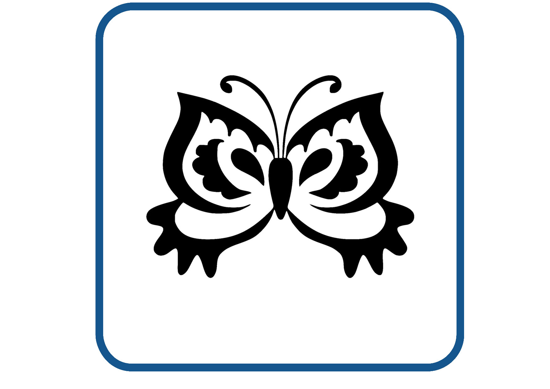Vlinder design 14 sticker