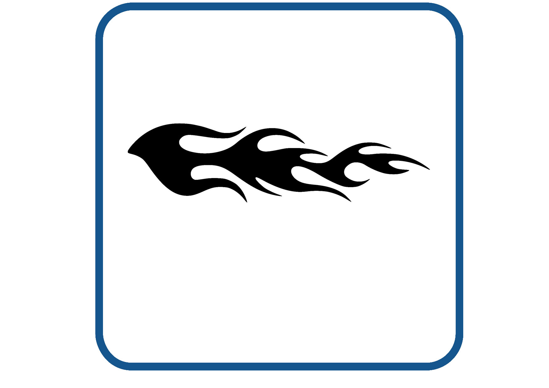 Vlammen design 52 sticker