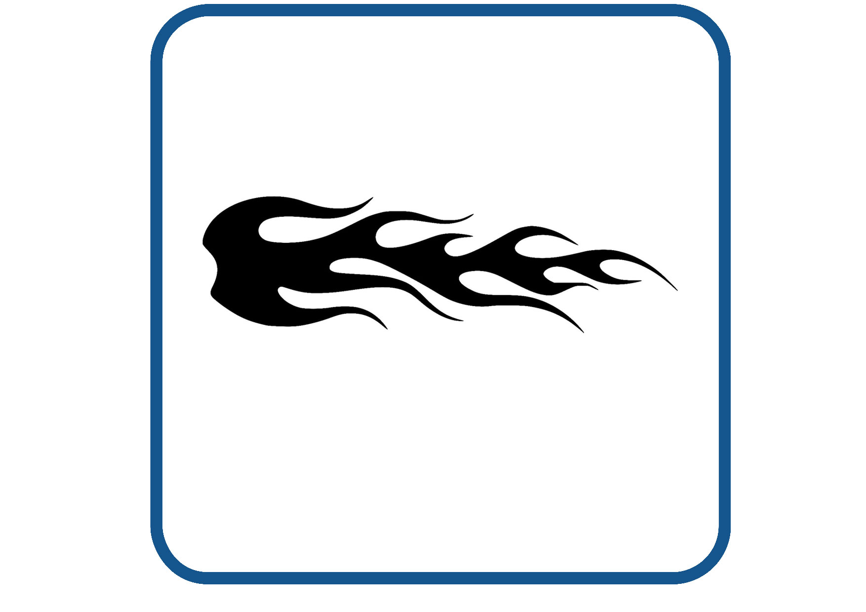Vlammen design 54 sticker