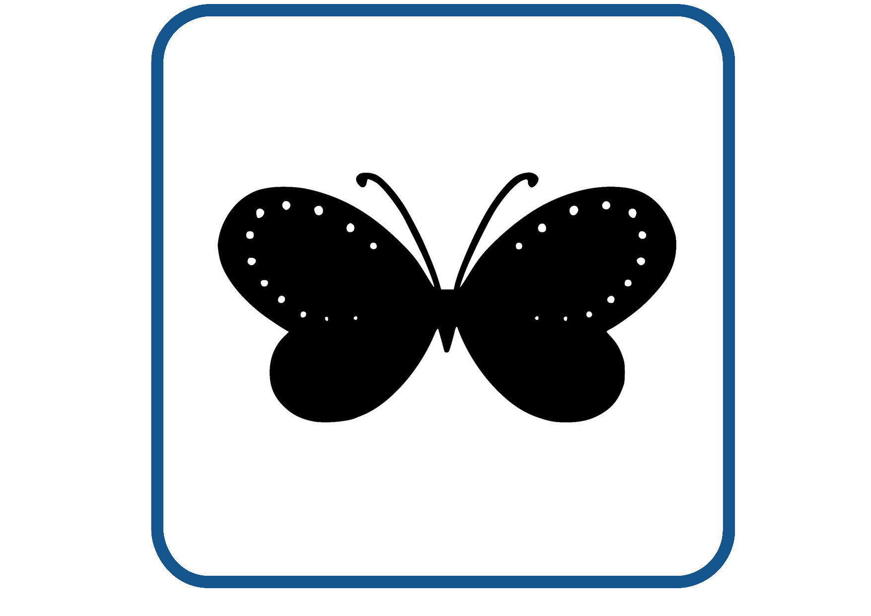 Vlinder design 11 sticker