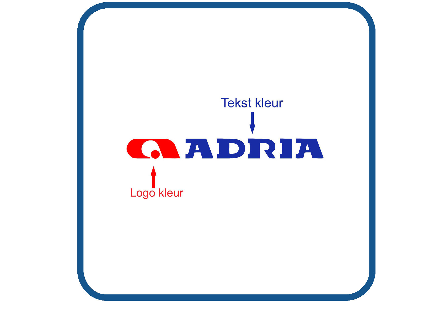 Adria caravan en camper sticker