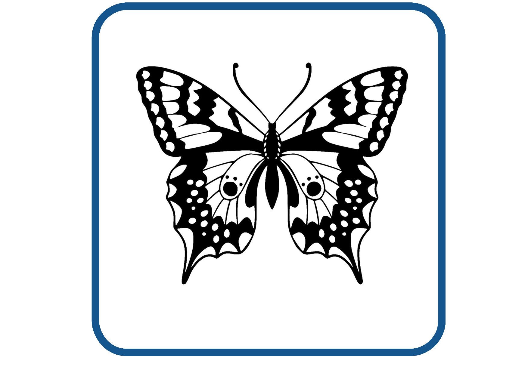 Vlinder design 24 sticker