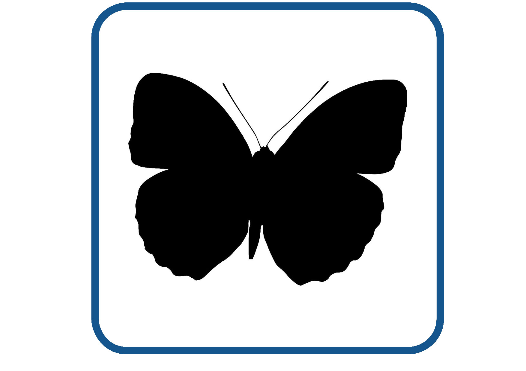 Vlinder design 19 sticker