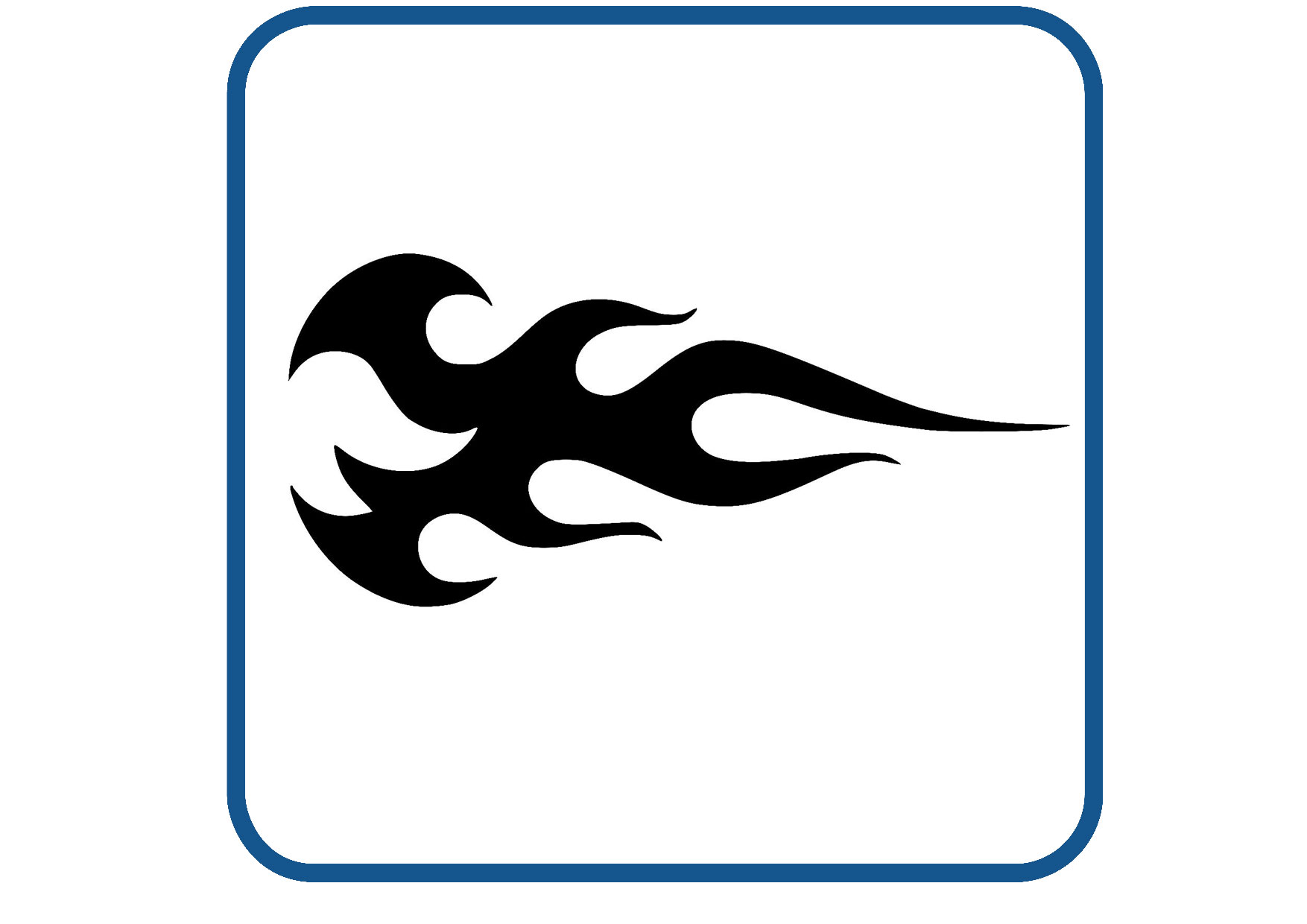 Vlammen design 24 sticker