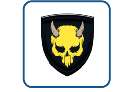 Skull design 3 doming 3D gel sticker