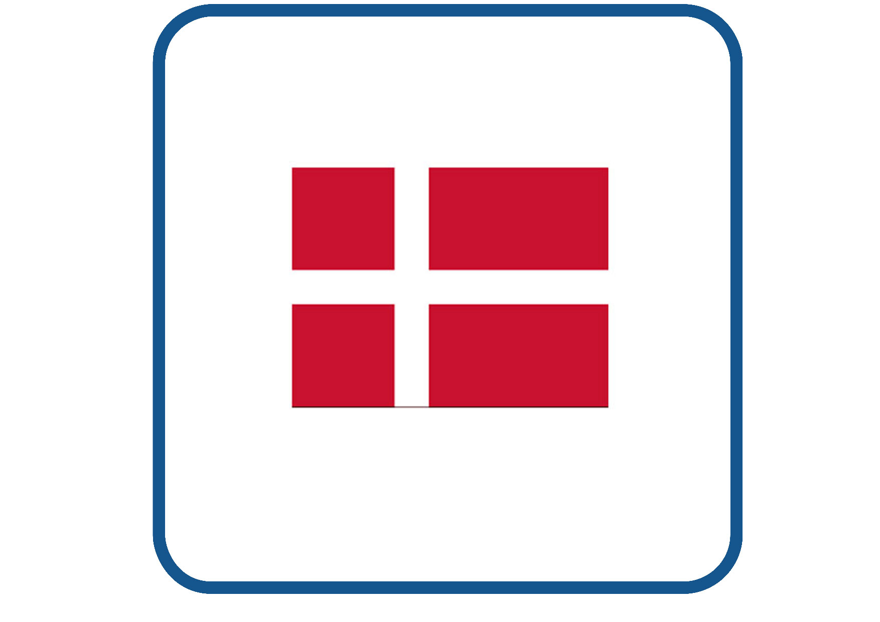 Denemarken vlag sticker