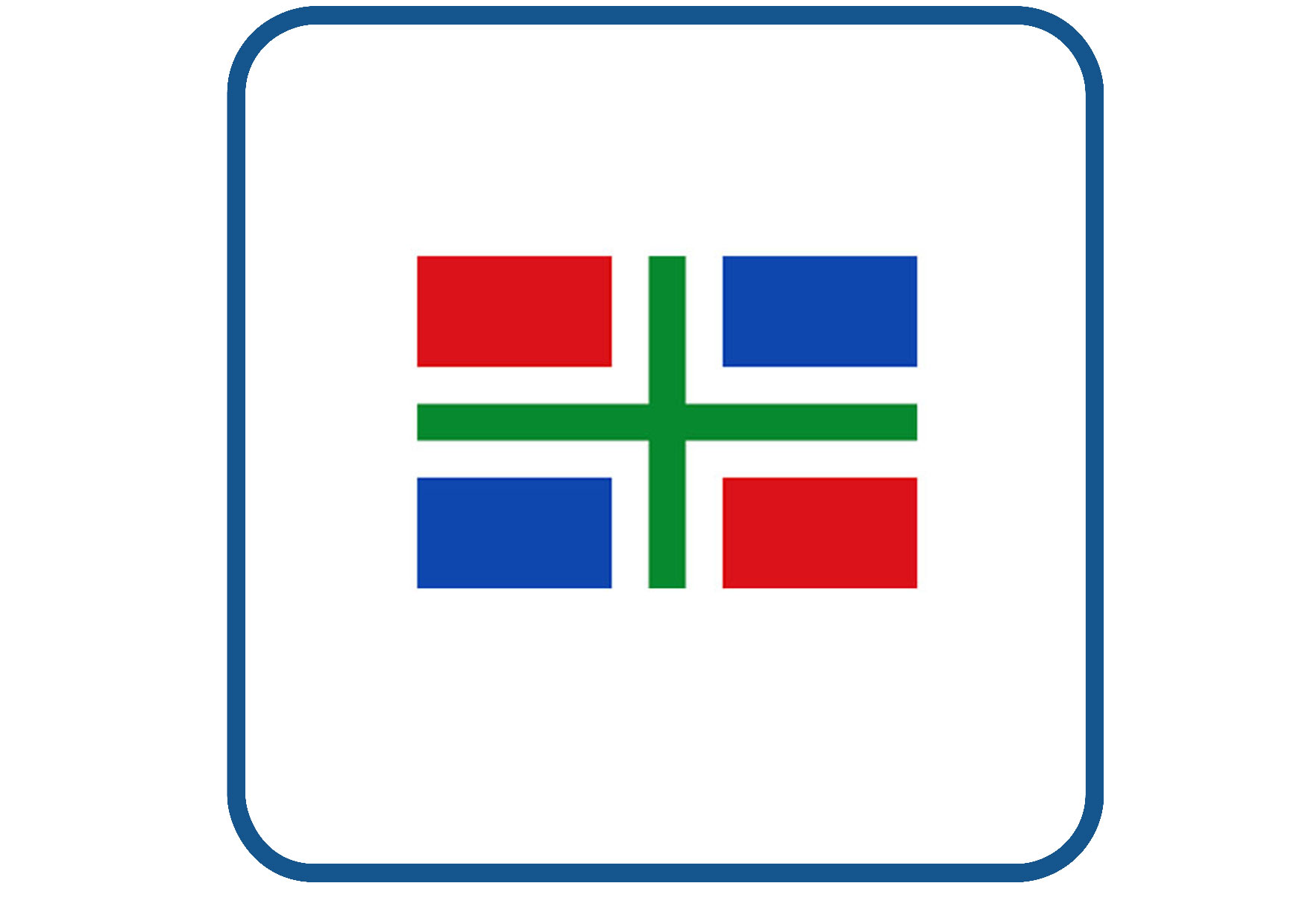 Groningen vlag sticker