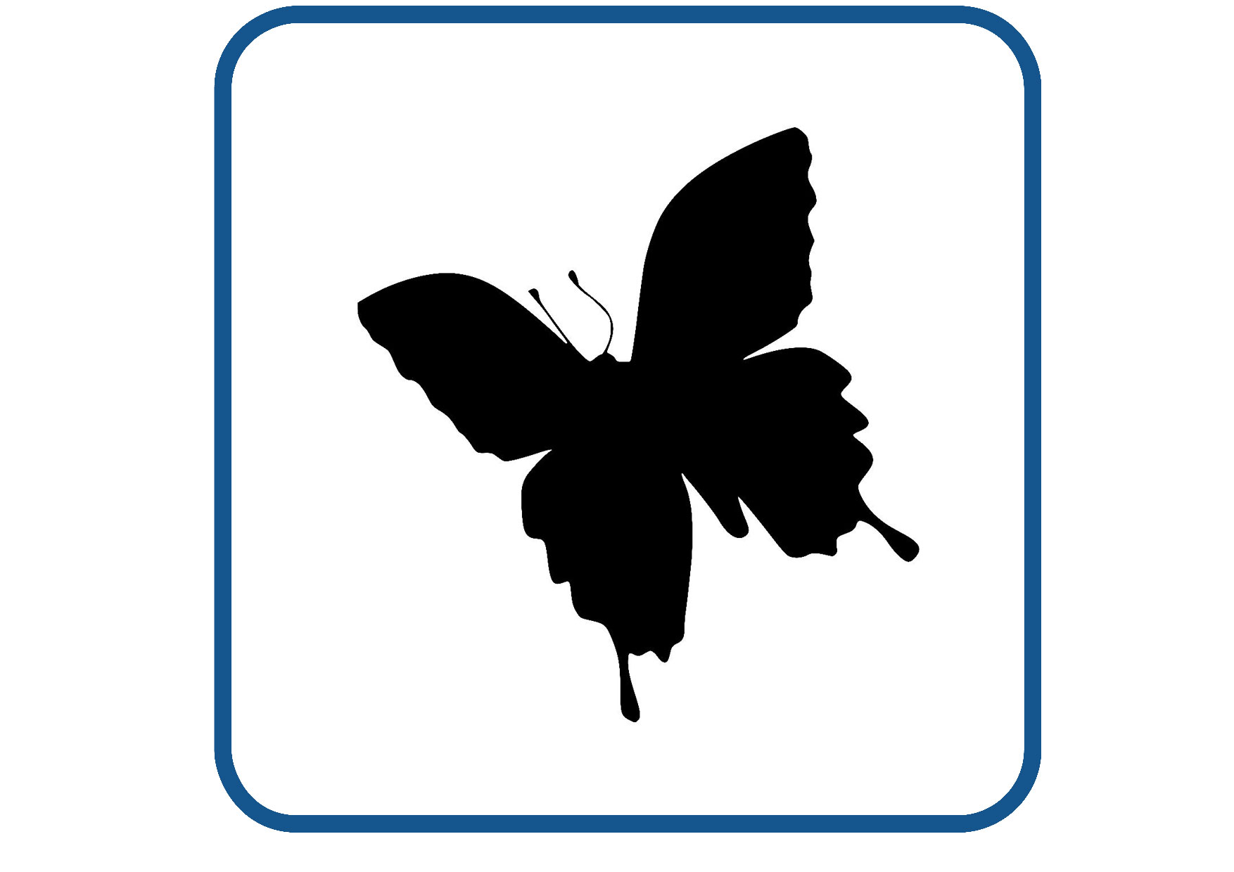 Vlinder design 20 sticker