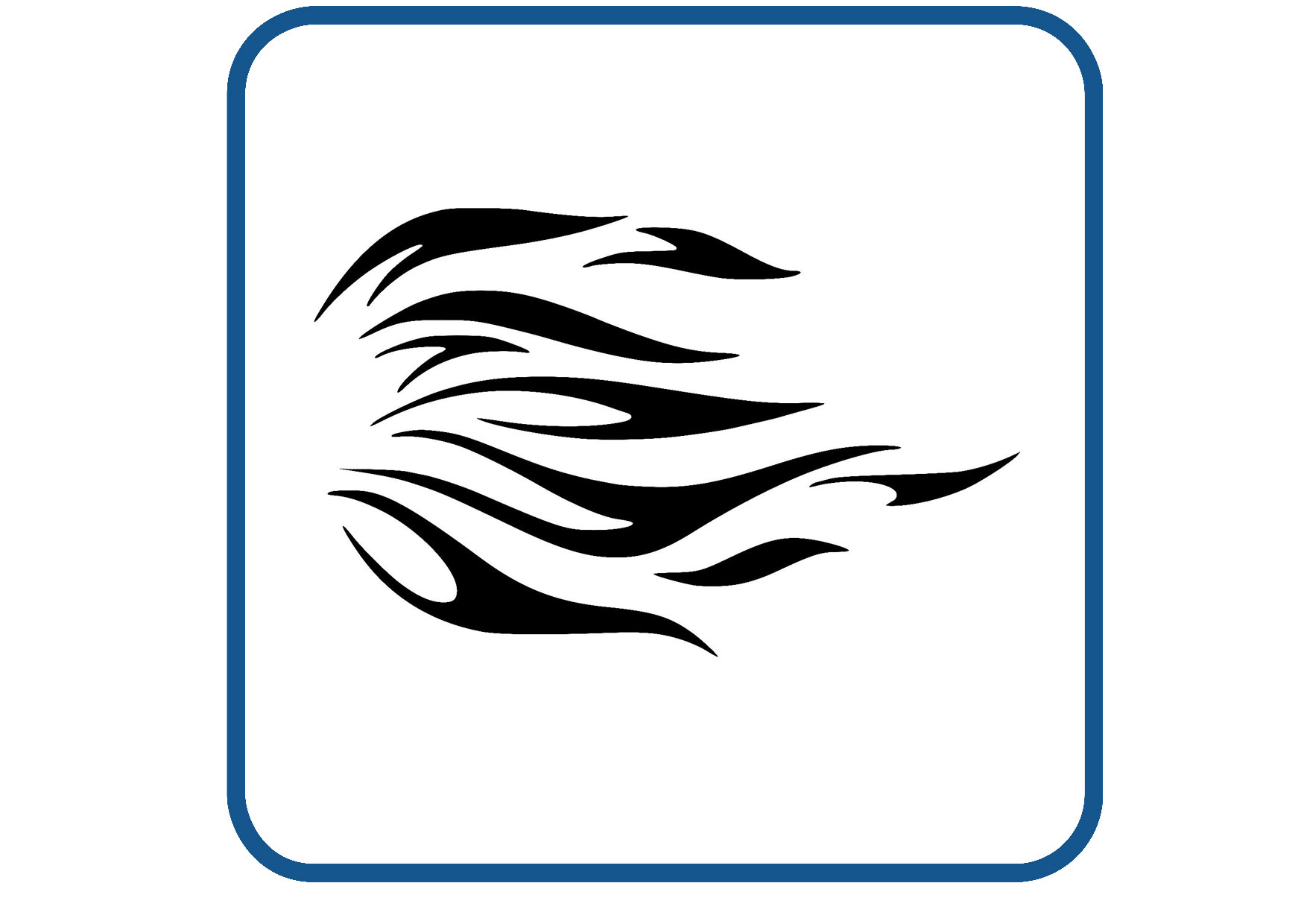 Vlammen design 16 sticker