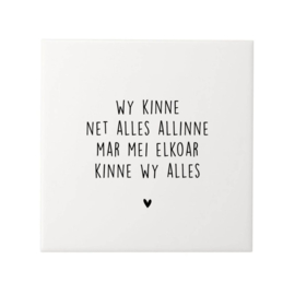 Tegeltjes en bordjes