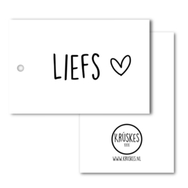 Liefs - cadeaulabel