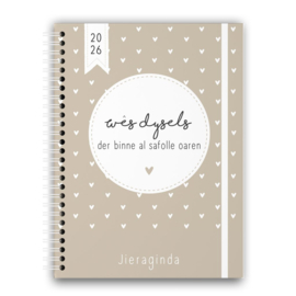 Friese Jaaragenda 2026 – Beige – A5