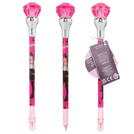 TOPModel Balpen met Lichtdiamant Leo Love Neon Roze