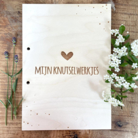 Knutselwerkjes A4 hout – hartje