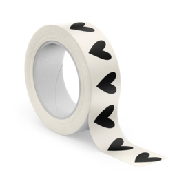Masking tape | Hearts on white