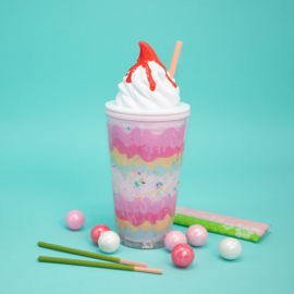 Ice cream drinkbeker "ice cream strawberry"
