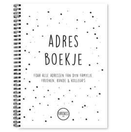 Fries adresboekje – A6 – Zwart/wit