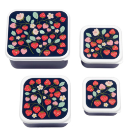 Lunch & snack box set: Aardbeien