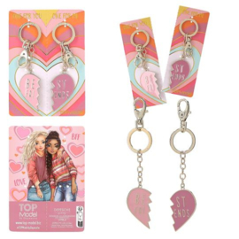 TOPModel sleutelhangers hart BFF