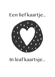 Een lief kaartje - In leaf kaartsje