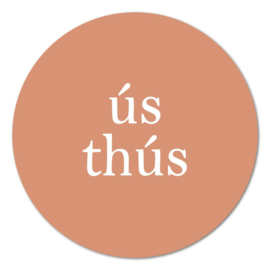 Muurcirkel – ús thús peach – 20 cm