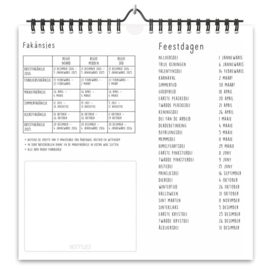 Friese weekkalender 2025 - Krúskes