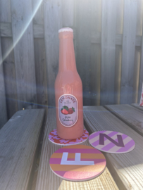 Flesjes vaas - Roze