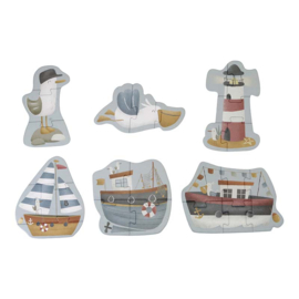 6 in 1 Vormen Puzzels Sailors Bay