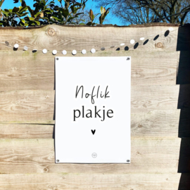 Friese Tuinposter - Noflik plakje