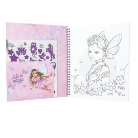 TOPModel kleurboek met pailletten FAIRY LOVE