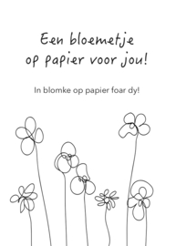 Bloemetje op papier - Blomke op papier