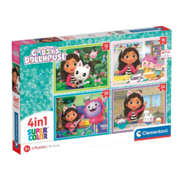 Gabby's Dollhouse puzzel 4 in 1
