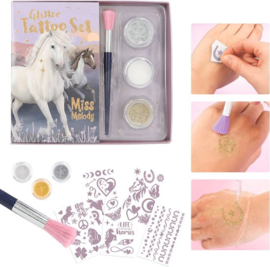 Miss Melody , tattoo glitter set