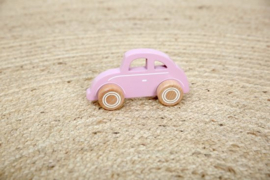 Houten auto , roze