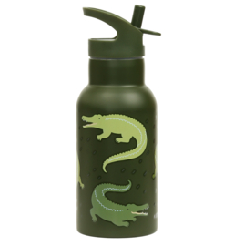 RVS drinkfles: Krokodil