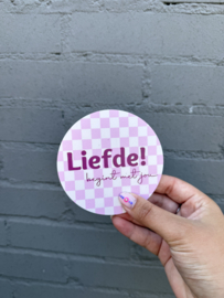 Onderzetter - Liefde begint met jou