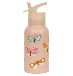 RVS drinkfles: Vlinders