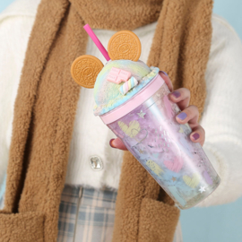 Ice cream drinkbeker "unicorn blue"