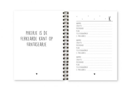 Fries adresboekje – A6 – Zwart/wit
