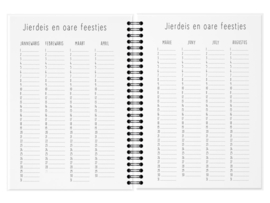 Friese Jaaragenda 2027 –  Olijfgroen Dots  A5