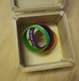 Houten bewaardoosje zwemdiploma