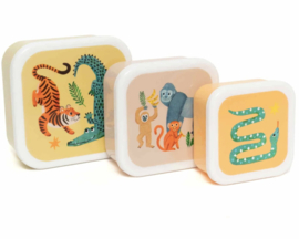 Lunchbox set upside down animals