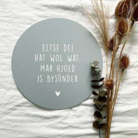 Muurcirkel Hjoed is bysûnder – 30 cm