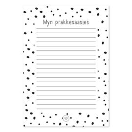 Fries Notitieblok ‘Myn Prakkesaasjes’