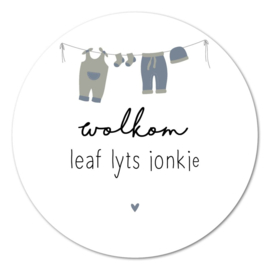 Muurcirkel – Wolkom lyts jonkje – 20 cm