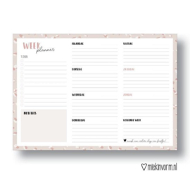 Weekplanner A4