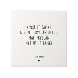 Tegeltje Frysk Famke